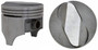 Enginetech P3027(1)030 Cast .030" Oversized Piston for 1965-1969 Chevy GMC Pontiac Bel Air Biscayne Brookwood C10 Pickup - Single