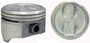 Enginetech K1505(6)P020 Cast .020" Oversized Piston & Ring Kit for 1985-1995 Chevy GMC Oldsmobile Pontiac C1500 C2500 K1500 K2500 - Set of 6