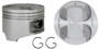 Enginetech P4023(4)STD Cast Standard Piston Set - Set of 4 - OEM-Spec Replacement