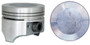 Enginetech P1572(4).75 Cast .75mm Oversized Piston Set for 1985-1986 Chevy Buick Oldsmobile Skyhawk Cavalier Firenza - Set of 4