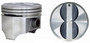 Enginetech P1540(8)030 Cast .030" Oversized Piston Set for 1968-1973 Chevy GMC Pontiac Bel Air Biscayne Blazer Brookwood - Set of 8