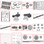 Enginetech MKCR225 Master Engine Rebuild Kit for 1981-1981 Dodge 3.7L V6 .060" Over Bore (3.460")