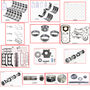 Enginetech MKCR3.8GP Master Engine Rebuild Kit for 2008-2010 Chrysler 3.8L V6 .020" Over Bore (3.800")