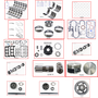 Enginetech MKCR3.8JP Master Engine Rebuild Kit for 2004-2004 Chrysler 3.8L V6 .020" Over Bore (3.800")