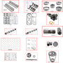 Enginetech MKCR360DP Master Engine Rebuild Kit for 2002-2003 Dodge 5.9L V8 .040" Over Bore (4.040")