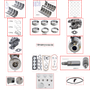 Enginetech MKF140KP Master Engine Rebuild Kit for 1993-1994 Ford 140 2.3L 4-Cyl .040" Over Bore (3.820")