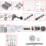 Enginetech MKF183SP Master Engine Rebuild Kit for 1999-2000 Ford 183 3.0L V6 .030" Over Bore (3.535")