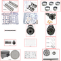 Enginetech MKCR360GP Master Engine Rebuild Kit for 1974-1976 Plymouth 5.9L V8 .040" Over Bore (4.040")