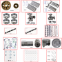 Enginetech MKF300A Master Engine Rebuild Kit for 1968-1985 Ford 300 4.9L V6 .020" Over Bore (4.020")