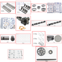 Enginetech MKCR360JP Master Engine Rebuild Kit for 1980-1980 Dodge 5.9L V8 .030" Over Bore (4.030")