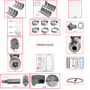 Enginetech MKF153CP Master Engine Rebuild Kit for 1999-2001 Ford 153 2.5L 4-Cyl .020" Over Bore (3.800")