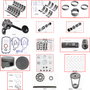 Enginetech MKF183E Master Engine Rebuild Kit for 1992-1998 Ford 183 3.0L V6 Standard Bore (3.505")