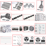 Enginetech MKF351WK Master Engine Rebuild Kit for 1987-1988 Ford 351 5.8L V8 .060" Over Bore (4.060")