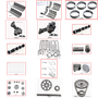 Enginetech MKF351MBP Master Engine Rebuild Kit for 1977-1982 Ford 351 5.8L V8 .030" Over Bore (4.030")