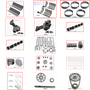 Enginetech MKF351MC Master Engine Rebuild Kit for 1977-1979 Ford 351 5.8L V8 .030" Over Bore (4.030")