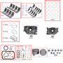Enginetech MKMA2.0P Master Engine Rebuild Kit for 1983-1984 Mazda 2.0L 4-Cyl .020" Over Bore (3.405")