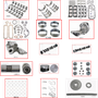 Enginetech MKIS3.1A Master Engine Rebuild Kit for 1991-1994 Isuzu 3.1L V6 .030" Over Bore (3.535")