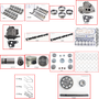 Enginetech MKJ242C Master Engine Rebuild Kit for 1994-1995 Jeep 242 4.0L V6 .030" Over Bore (3.905")