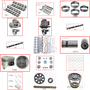 Enginetech MKJ242A Master Engine Rebuild Kit for 1991-1991 Jeep 242 4.0L V6 .020" Over Bore (3.895")