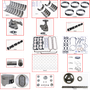 Enginetech MKF460HP Master Engine Rebuild Kit for 1968-1971 Lincoln 460 7.5L V8 .040" Over Bore (4.400")