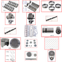 Enginetech MKJ258B Master Engine Rebuild Kit for 1981-1981 Jeep 258 4.2L V6 .040" Over Bore (3.790")