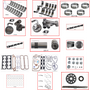 Enginetech MKP400 Master Engine Rebuild Kit for 1972-1976 Pontiac 400 6.6L V8 .040" Over Bore (4.160")