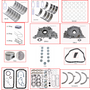 Enginetech MKTO3.0P Master Engine Rebuild Kit for 1988-1992 Toyota 3.0L V6 Standard Bore (3.445")