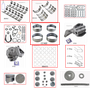 Enginetech RCC173BP Engine Rebuild Kit for 1985-1986 Chevy 173 2.8L V6 .040" Over Bore (3.545")