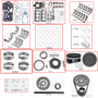 Enginetech RCB3800SP Engine Rebuild Kit for 2004-2005 Chevy 3800 3.8L V6 .030" Over Bore (3.830")