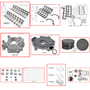Enginetech RCCR287P Engine Rebuild Kit for 1999-2003 Jeep 4.7L V8 Standard Bore (3.660")