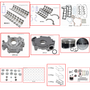 Enginetech RCCR287EP Engine Rebuild Kit for 2002-2003 Jeep 4.7L V8 Standard Bore (3.660")