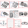 Enginetech RCF1.9FP Engine Rebuild Kit for 1993-1996 Ford 1 1.9L 4-Cyl .040" Over Bore (3.270")