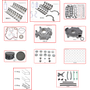 Enginetech RCCR287JP Engine Rebuild Kit for 2004-2007 Dodge 4.7L V8 Standard Bore (3.660")