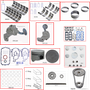 Enginetech RCF183T Engine Rebuild Kit for 1990-1991 Ford 183 3.0L V6 .030" Over Bore (3.535")