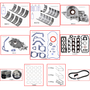 Enginetech RCF121AP Engine Rebuild Kit for 1997-1999 Ford 121 2.0L 4-Cyl .040" Over Bore (3.380")