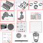 Enginetech RCF183J Engine Rebuild Kit for 1996-1998 Mazda 183 3.0L V6 .030" Over Bore (3.535")