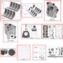 Enginetech RCF138P Engine Rebuild Kit for 2001-2003 Ford 138 2.3L 4-Cyl Standard Bore (3.445")