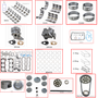 Enginetech RCF244CP Engine Rebuild Kit for 1997-2000 Ford 244 4.0L V6 .030" Over Bore (3.985")