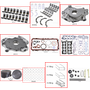 Enginetech RCF281NP Engine Rebuild Kit for 2001-2003 Ford 281 4.6L V8 .030" Over Bore (3.580")