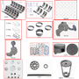 Enginetech RCF183JP Engine Rebuild Kit for 1996-1998 Mazda 183 3.0L V6 .020" Over Bore (3.525")