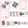 Enginetech RCF140MP Engine Rebuild Kit for 1995-1997 Ford 140 2.3L 4-Cyl .020" Over Bore (3.800")