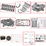Enginetech RCF281HP Engine Rebuild Kit for 2001-2001 Ford 281 4.6L V8 .030" Over Bore (3.580")