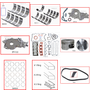 Enginetech RCF121EP Engine Rebuild Kit for 1996-1997 Ford 121 2.0L 4-Cyl .020" Over Bore (3.360")