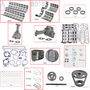 Enginetech RCF351WC Engine Rebuild Kit for 1977-1983 Ford 351 5.8L V8 .030" Over Bore (4.030")