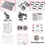 Enginetech RCF460B Engine Rebuild Kit for 1988-1992 Ford 460 7.5L V8 .030" Over Bore (4.390")