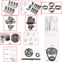Enginetech RCJ150B Engine Rebuild Kit for 1991-1993 Jeep 150 2.5L 4-Cyl .040" Over Bore (3.915")