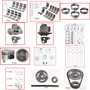 Enginetech RCJ150B Engine Rebuild Kit for 1991-1993 Jeep 150 2.5L 4-Cyl .060" Over Bore (3.935")