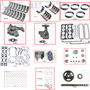 Enginetech RCF429A Engine Rebuild Kit for 1968-1973 Ford 429 7.0L V8 .060" Over Bore (4.420")