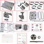 Enginetech RCF460H Engine Rebuild Kit for 1968-1971 Lincoln 460 7.5L V8 .030" Over Bore (4.390")