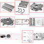 Enginetech RCF415DP Engine Rebuild Kit for 2002-2003 Ford 415 6.8L V10 .030" Over Bore (3.580")